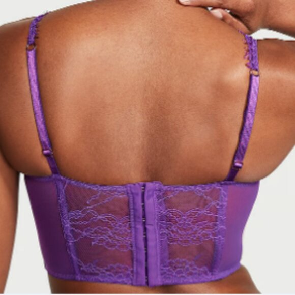 Victoria's Secret DREAM ANGELS Lace Corset Top - Purple -‎ Small - Picture 4 of 7